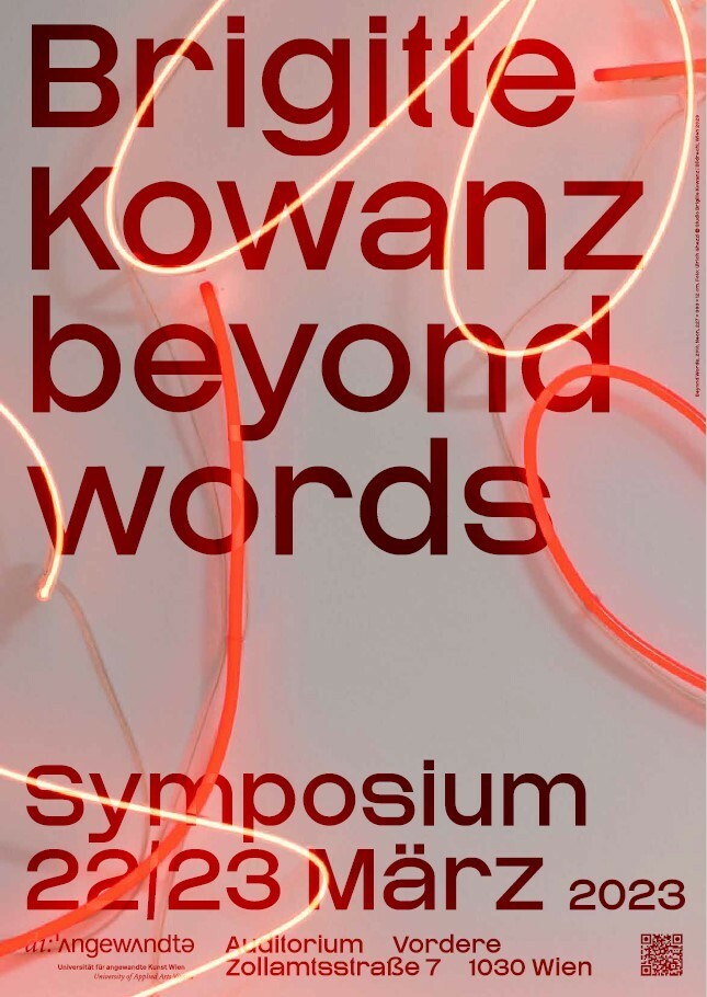 Brigitte Kowanz Symposium Poster
