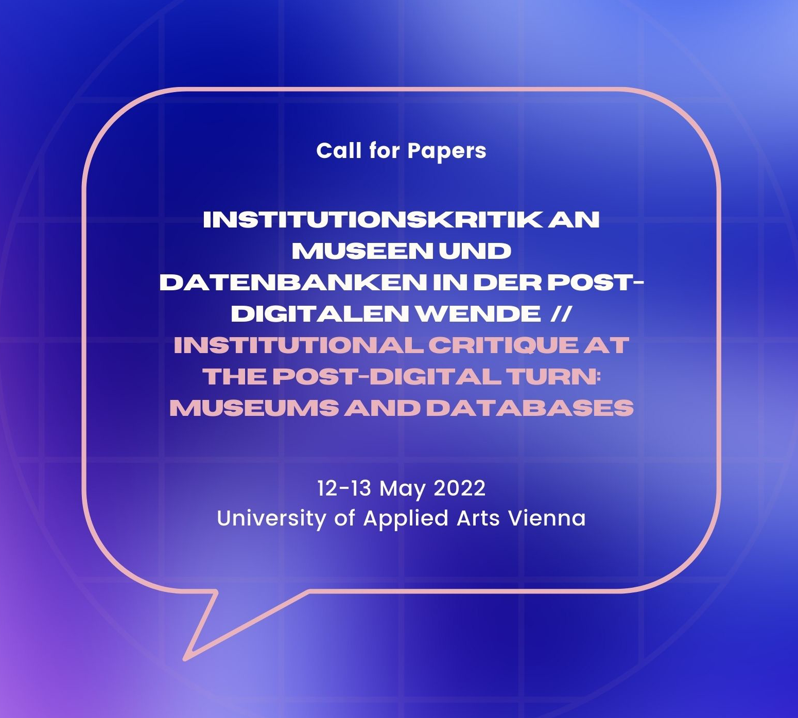 CfP: Institutionskritik an Museen und Datenbanken in der post digitalen Wende