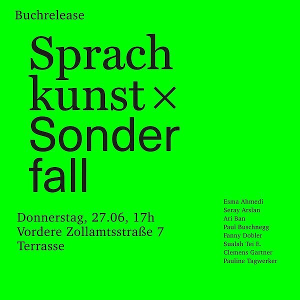 Sprachkunst x Sonderfall